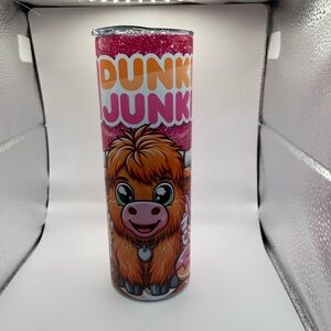 Dunkin Junkie Tumbler 20 ounce stainless steel.